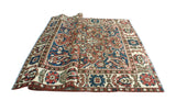 Fine VTG Theron Rust/Ivory Rug, 6'10" x 9'10"