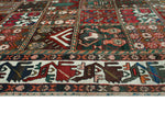 Vintage Raziya Red/Ivory Rug, 6'2" x 9'3"