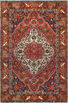 Fine VTG Padideh Red/Ivory Rug, 6'8" x 10'2"