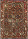 Vintage Reuben Rust/Ivory Rug, 6'11" x 9'6"