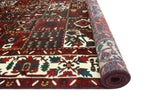 Fine VTG Muqtadir Red/Ivory Rug, 6'10" x 10'2"