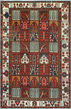 Fine VTG Khodadad Red/Ivory Rug, 6'9" x 10'5"