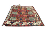 Fine VTG Khodadad Red/Ivory Rug, 6'9" x 10'5"