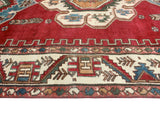 Vintage Kedar Red/Ivory Runner, 5'1" x 9'7"