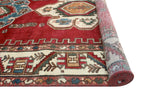 Vintage Kedar Red/Ivory Runner, 5'1" x 9'7"