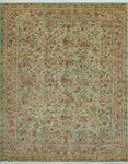 Wali Darrel Lt. Green/Burgundy Rug, 8'0" x 10'0"