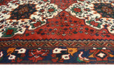 Fine VTG Kamyar Red/Navy Rug, 4'11" x 9'4"