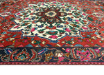 Fine VTG Jovana Red/Charcoal Rug, 5'3" x 9'4"