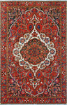 Fine VTG Soroush Red/Ivory Rug, 6'10" x 10'9"