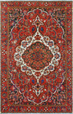 Fine VTG Soroush Red/Ivory Rug, 6'10" x 10'9"