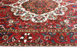 Fine VTG Soroush Red/Ivory Rug, 6'10" x 10'9"