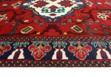 Vintage Kip Red/Navy Rug, 6'4" x 9'0"