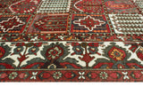 Fine VTG Khalil Red/Ivory Rug, 7'3" x 10'3"