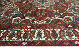 Fine VTG Karzai Red/Ivory Rug, 6'7" x 9'11"