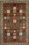 Fine VTG Waziri Red/Ivory Rug, 6'6" x 9'10"