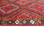 Fine VTG Kashan Red/Navy Rug, 6'11" x 10'0"