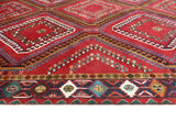 Fine VTG Kashan Red/Navy Rug, 6'11" x 10'0"