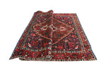 Vintage Vikki Burgundy/Navy Rug, 6'8" x 8'11"