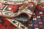 Fine VTG Laleh Navy/Red Rug, 6'9" x 10'0"