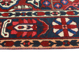 Fine VTG Ritchie Red/Navy Rug, 6'8" x 9'9"