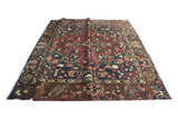 Vintage Masha Red/Brown Rug, 7'8" x 10'8"