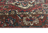 Vintage Masha Red/Brown Rug, 7'8" x 10'8"