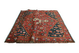 Vintage Carleton Red/Ivory Rug, 6'8" x 9'1"