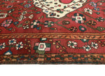 Vintage Carleton Red/Ivory Rug, 6'8" x 9'1"