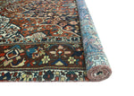 Vintage Nurseli Rust/Navy Rug, 9'10" x 12'2"