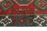 Vintage Princeto Red/Green Rug, 3'11" x 6'1"