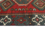 Vintage Princeto Red/Green Rug, 3'11" x 6'1"