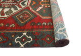 Vintage Princeto Red/Green Rug, 3'11" x 6'1"