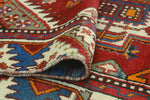 Fine VTG Hadi Red/Ivory Rug, 4'8" x 9'11"