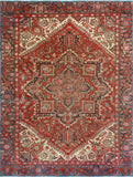 Fine VTG Suhail Red/Charcoal Rug, 6'6" x 8'8"