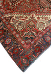 Fine VTG Suhail Red/Charcoal Rug, 6'6" x 8'8"