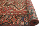 Fine VTG Suhail Red/Charcoal Rug, 6'6" x 8'8"