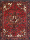 Fine VTG Shukura Red/Charcoal Rug, 7'11" x 10'6"