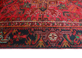 Fine VTG Shukura Red/Charcoal Rug, 7'11" x 10'6"