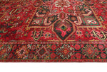 Fine VTG Marylou Red/Navy Rug, 7'3" x 10'6"