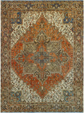 Fine VTG Yedda Rust/Brown Rug, 7'10" x 10'6"