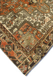 Fine VTG Larissa Orange/Brown Rug, 6'4" x 9'8"