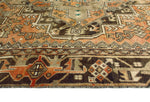 Fine VTG Larissa Orange/Brown Rug, 6'4" x 9'8"