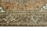 Fine VTG Noorzia Rust/Ivory Rug, 6'7" x 9'3"