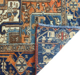 Fine VTG Nikolas Orange/Blue Rug, 7'7" x 10'6"