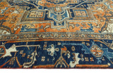 Fine VTG Nikolas Orange/Blue Rug, 7'7" x 10'6"