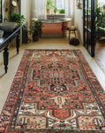 Fine VTG Sheryl Rust/Brown Rug, 4'1" x 7'2"