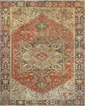 Fine VTG Yazid Red/Charcoal Rug, 9'11" x 13'3"