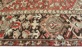 Fine VTG Yazid Red/Charcoal Rug, 9'11" x 13'3"