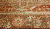 Fine VTG Youness Rust/Beige Rug, 7'5" x 11'6"