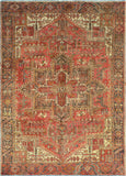 Fine VTG Kennedi Red/Grey Rug, 7'11" x 11'0"